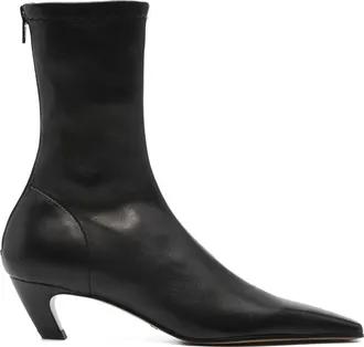 Khaite Square Toe Heeled Boots