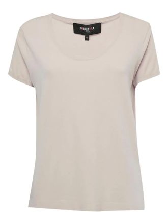 Paule Ka T-shirt con scollo ampio - Toni neutri