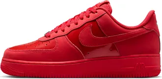 Nike Womens Air Force 1 07 SE Shoes in Red | IV5103-600
