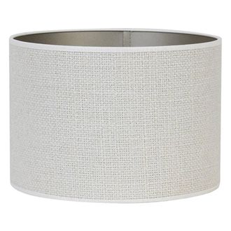 Light & Living Pantalla De L&aacute;mpara - Saverna - Blanco - Textil - Light&living