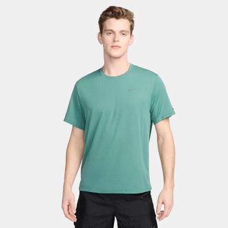 Nike Running Division Top MensGreen Dri-FIT ADV Short Sleeve Active SRT156