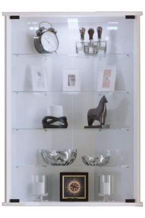 ebuy24 Ebuy24 - Estuche De Cristal Vcm Colgante Estuche De Cristal Con Vidrio De Seguridad Esg Dimensiones Aprox. Al. 88 X An. 67 X P. 23 Cm (sin Pies) Gabin