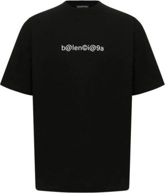 Balenciaga Vintage Jersey Ronde Hals T-Shirt Zwart - Heren - T-shirts - Zwart - 2XS - Tops