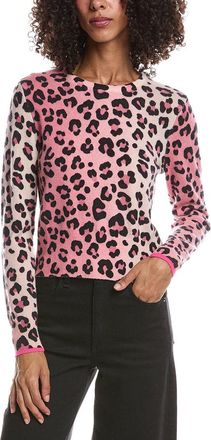 Brodie Lauren Leopard Cropped Cashmere Sweater