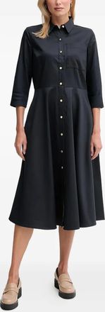 Barbour Midi-jurk met saffraanprint - Blauw