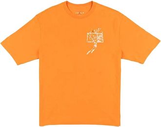Nike M J BRK SBB Ovsz GFX SS CRW - Heren - Sportshirts - Oranje - S - Fitness