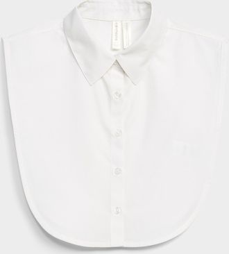 Simons Womens Solid faux point collar