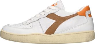 Diadora Mi Basket Low Used - Heren - Sneakers - Veelkleurig - 43 EU - Leer - Schoenen