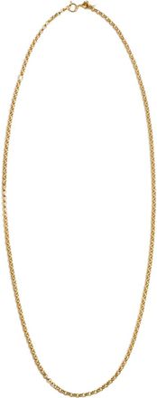 By Pariah 18kt geelgouden schakelhalsketting met kwarts - Bruin