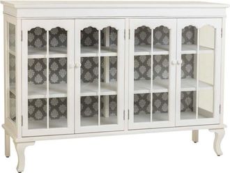 Wanderlust Deco Aparador De Madera Blanco 142.5x40.5x101.5