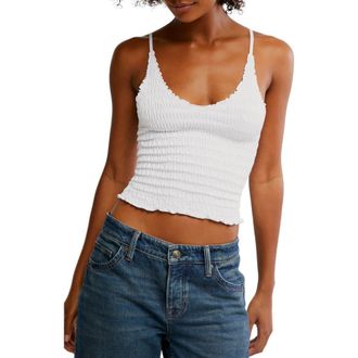 Free People Pucker Up Seamless Camisole in Ivory at Nordstrom Rack, Size X-Large