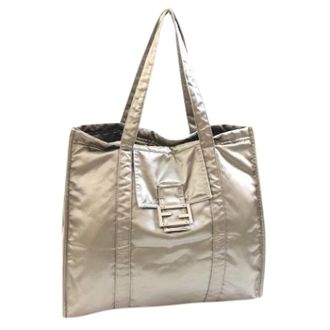 Fendi Pre-owned Tote Bags, female, Beige, Size: ONE SIZE Pre-owned Nylon fendi-bags