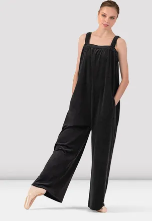 Bloch Ladies Isabella Velvet Jumpsuit, Black