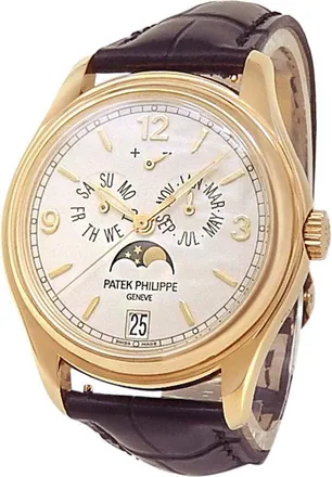 Patek Philippe Pre-owned Patek Philippe Complications Gold Dial Mens Watch 5146J-001