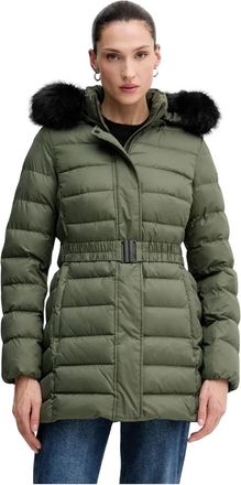 Geox Catria Jacket - Dames - Gewatteerde jassen - Groen - 4XL - Leer - Jassen