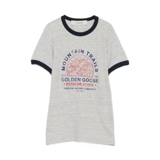 Golden Goose T-shirts and Polos - female - Golden Goose - T-Shirts - Gray - XS - Tops