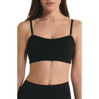 Etam Amande Convertible Bandeau Bra in Black at Nordstrom, Size X-Large