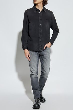 Diesel Denim Shirt D-SIMPLY, Mens, Black