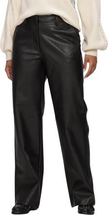 Object Objliva MW Wide Pants Noos - Dames - Wijde Broeken - Zwart - XS - Polyester - Broeken