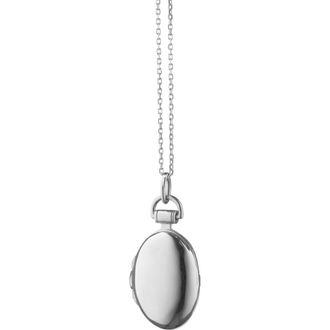 Monica Rich Kosann Petite Anna Locket Necklace in Silver at Nordstrom, Size 18
