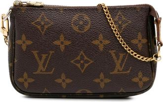 Louis Vuitton Pre-owned Handbags, female, Brown, Size: ONE SIZE Pre-owned Chain Detail Bag