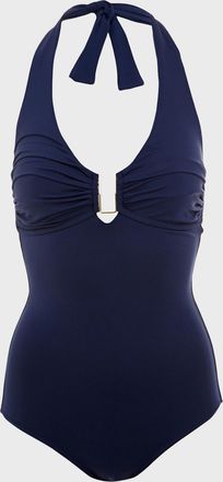 Melissa Odabash Tampa Core Halter One-Piece Swimsuit (D-DD Cup)