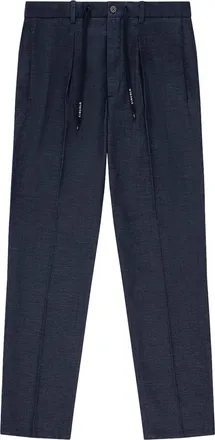 Circolo 1901 Tailored Denim Trousers with Branded Drawstrings