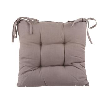 KASANOVA Cuscino sedia 38x38 cm cotone tortora Slub