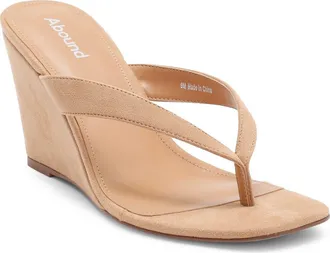 Abound Macy Wedge Sandal in Tan Warm at Nordstrom Rack, Size 5.5