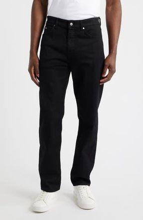 BOSS Ogden Straight Leg Jeans in Black at Nordstrom Rack, Size 34 X 32