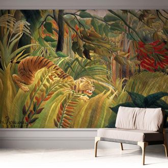 Tulup Fotomurale Adesivo Stickers - Murali Decorativo - Soggiorno Moderno - Effetto Realistico - Tigre Esotica 312x219 Cm