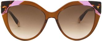 Furla SFU683 06X5 Womens Sunglasses Orange Size 55