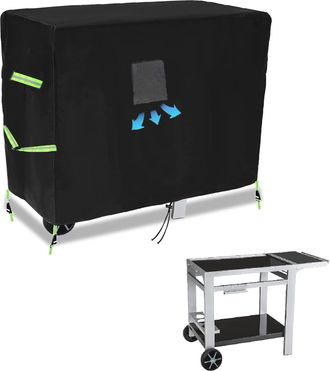 OEM Housse De Protection - Plancha - 125 X 60 X 80 Cm - Imperm&eacute;able Polyester Oxford 420d - Anti-uv - &Eacute;lastique De Serrage - 1 Pi&egrave;ce