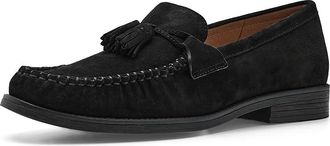 Cole Haan Stassi Soft Tassel Womens Flat Shoes Black Suede : 10.5 B - Medium, Leather