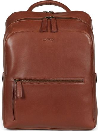 Howard London Byron Rugzak - Heren - Rugzakken - Bruin - ONE Size - Leer - Tassen