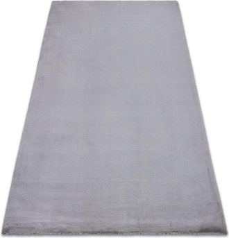 RugsX Rugsx - Alfombra Bunny Plateado Imitaci&oacute;n De Piel De Conejo Grey 160x220 Cm