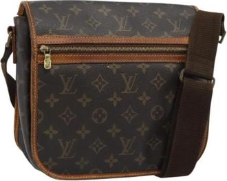 Louis Vuitton Tweedehands Canvas Louis Vuitton tassen - Dames - Vintage Schoudertas - Bruin - ONE Size - Vintage