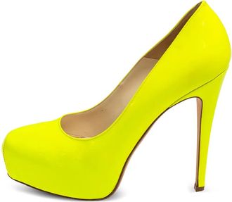 Brian Atwood Pumps con plateau 120mm - Giallo