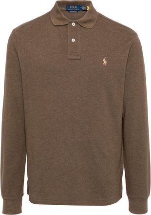 Polo Ralph Lauren Polo Pony polo shirt - men - Cotton - L - Brown