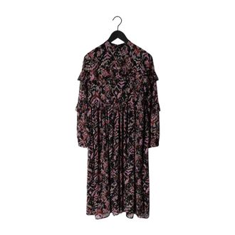 Notes du Nord Fabiola Lurex Midi Jurk - Dames - Jurken - Veelkleurig - Maat: XS