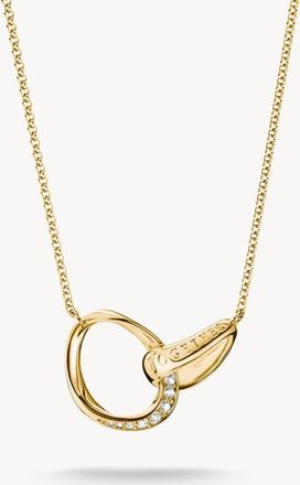 Thomas Sabo catenina con zirconi bianchi in oro giallo, bianco