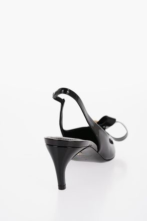Ferragamo Patent Leather BRILDA Slingback Pumps with Point Toe 5,5cm Salvatore Ferragamo