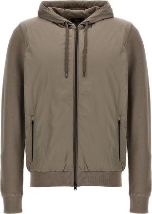Herno Beige frontal zip Jacket