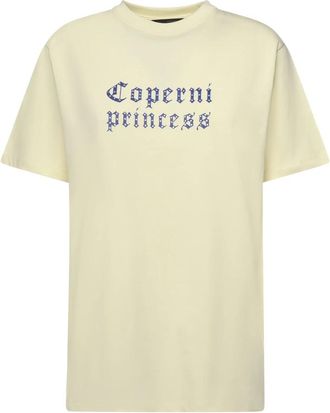 Coperni T-Shirts - Dames - T-shirts - Geel - S - Katoen - Tops