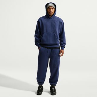 Nike Mens Solo Fleece Loose Cuffed Pants in Blue | IZ2770-410