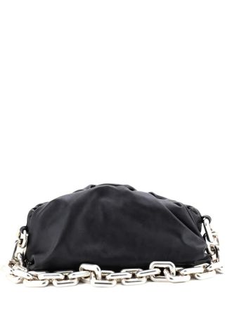 Bottega Veneta The Chain Pouch Leather shoulder bag - Zwart