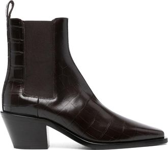 P.A.R.O.S.H. 65mm cowboy boots - women - Calf Leather/Calf Leather/Calf Leather/Polyurethane - 37 - Brown