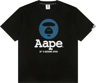 Aape By A Bathing Ape T-shirt met logoprint - Zwart
