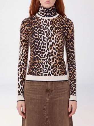 Ganni Sweater Woman color Brown