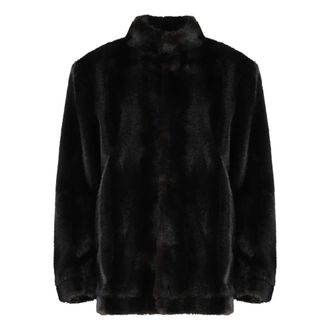 Maison Margiela Faux Fur & Shearling Jackets, female, Brown, Size: XS Faux Fur Jacket